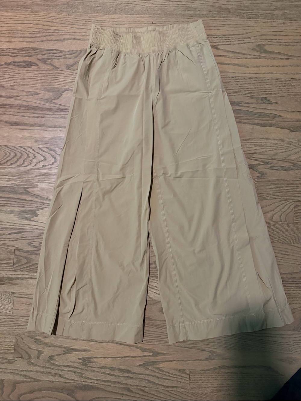 ZYIA Wide-Leg Pull-On Pants in Beige